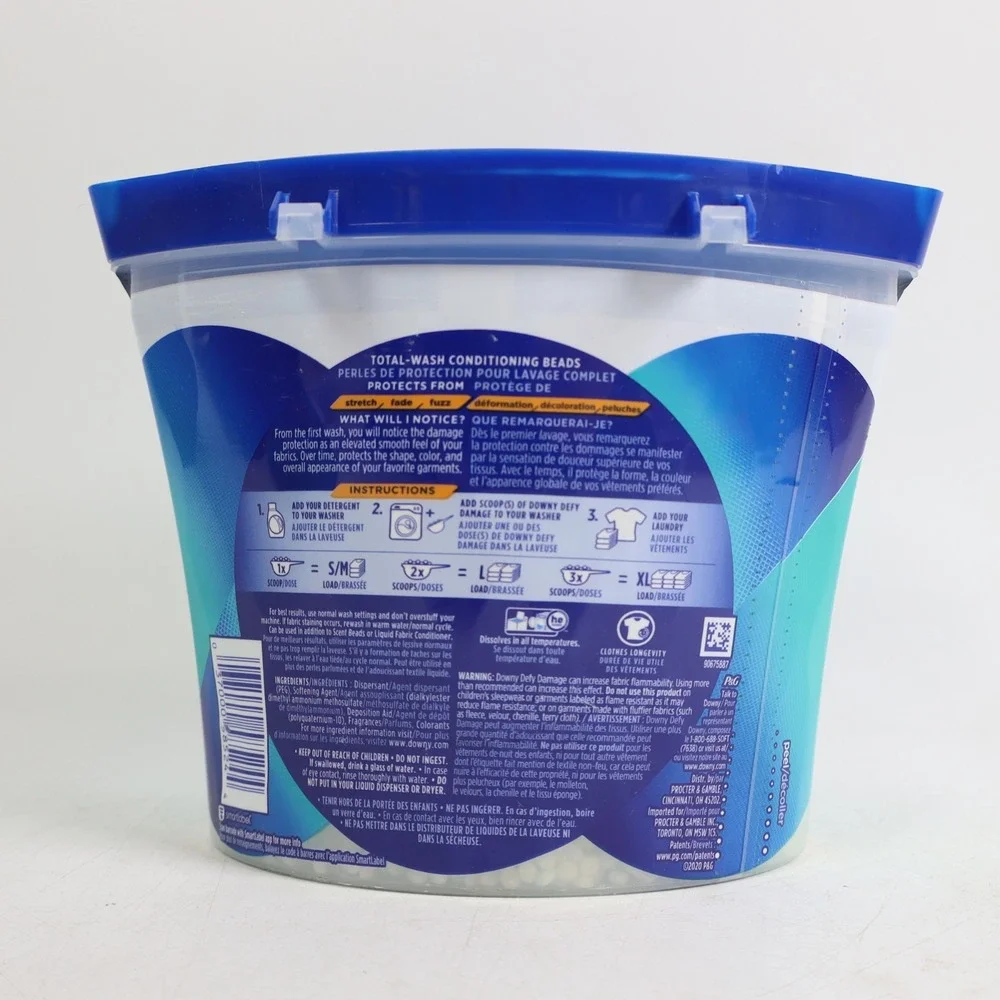 Downy DEFY Damage Total-Wash Conditioning Beads, Fresh, 18.1 oz Fabric Softener